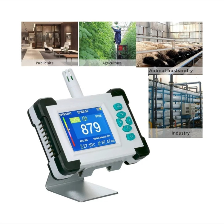 آنالیزر گاز co2 دیجیتالی /رطوبت سنج/دما سنج/کیفیت هوا ذرات و کرد و غبار اورجینال امازون المان