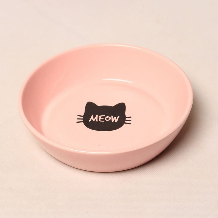 ظرف آب و غذا گربه مدل Meow