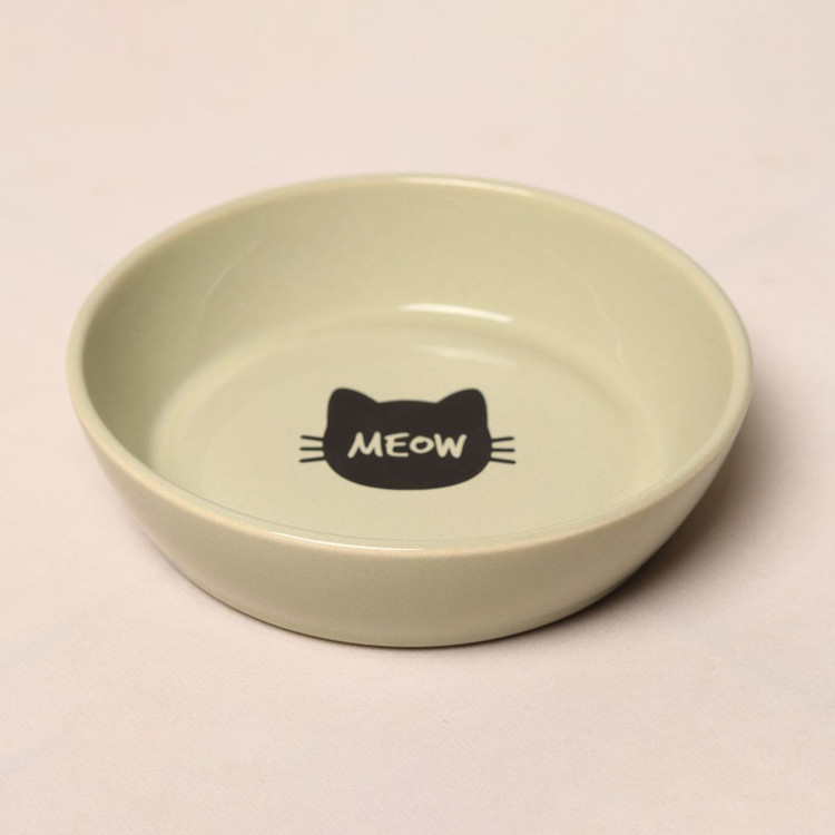ظرف آب و غذا گربه مدل Meow