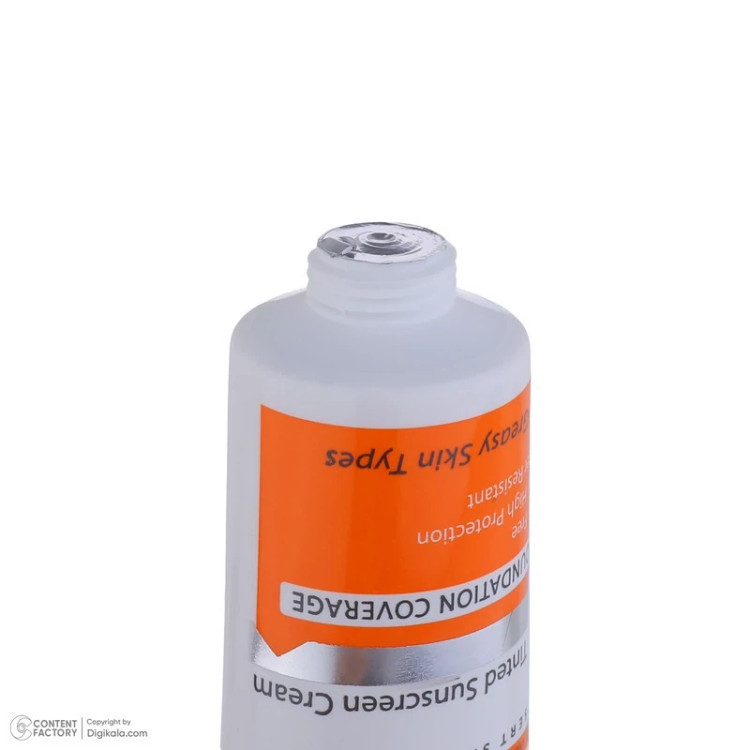 کرم ضد آفتاب رنگی درمالیفت مدل سانلیفت SPF 50 حاوی محافظ UVA و UVBمناسب پوستهای چرب حجم 40 میلیلیتر