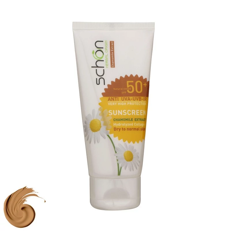 کرم ضد آفتاب رنگی شون، 50 SPF، مدل Herbal Origin، مناسب پوست خشک تا نرمال تنالیته رنگ متوسط و حجم 50 میلی‌لیتر، محافظت ک