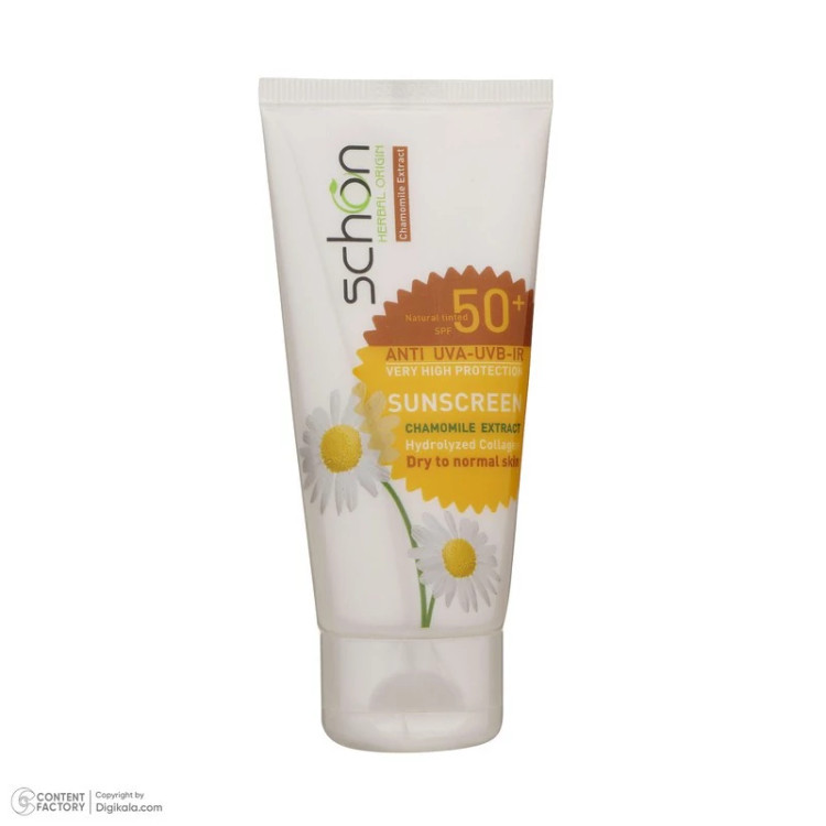 کرم ضد آفتاب رنگی شون، 50 SPF، مدل Herbal Origin، مناسب پوست خشک تا نرمال تنالیته رنگ متوسط و حجم 50 میلیلیتر، محافظت ک