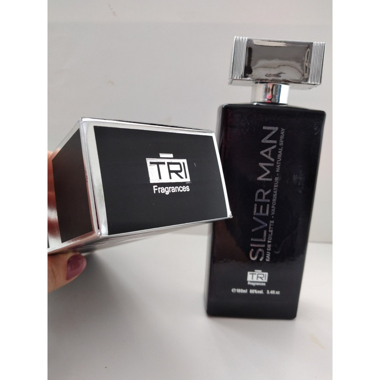 ادو تویلت مردانه تی آر آی مدل SILLVER MAN حجم 100 میلی لیتر