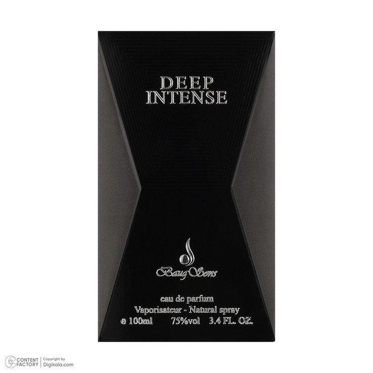 ادو تویلت مردانه باگ سانز مدل Deep Intense با رایحه گرم حجم 100 میلی لیتر