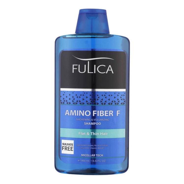 شامپو تقویتکننده مو فولیکا مدل Amino Fiber مناسب موهای نازک حجم 400 میلیلیتر