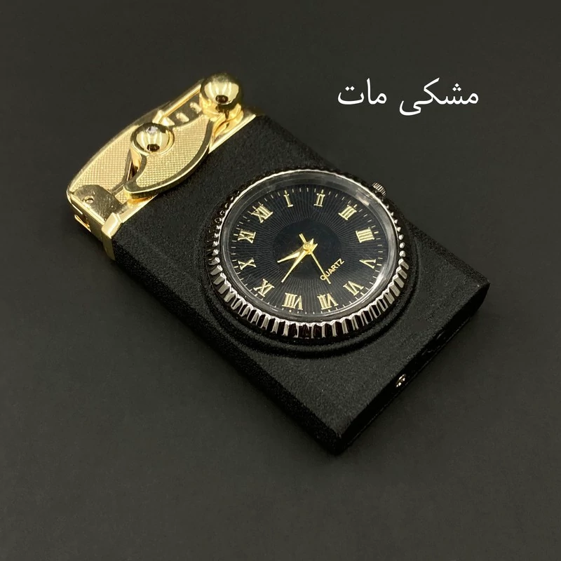 فندک مدل ساعت هندلی دوشعله کد DKD-1348