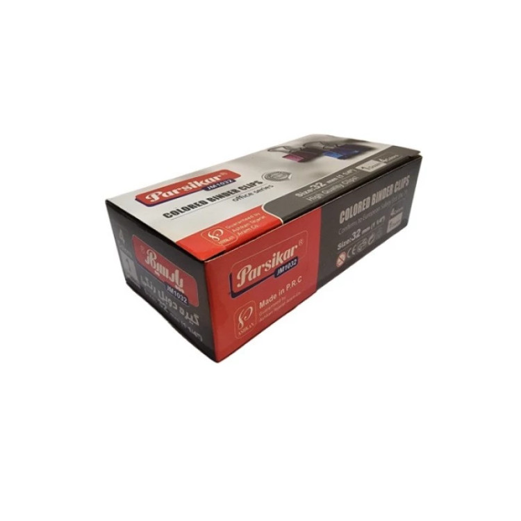 گیره پارسیکار مدل JM-1032 طرح رنگی بسته 12 عددی