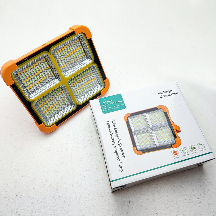 نورافکن دستی مدل سولار خورشیدی IP66 کد 50X