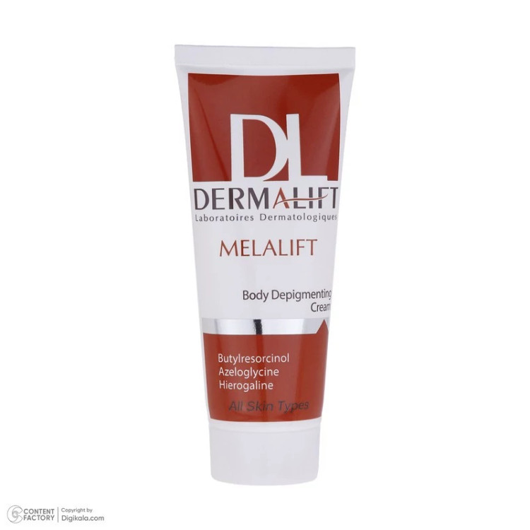 کرم روشن کننده بدن درمالیفت مدل Melalift حجم 75 میلی لیتر