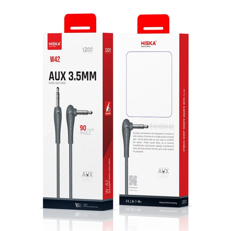کابل AUX هیسکا مدل W42 طول 1.2 متر