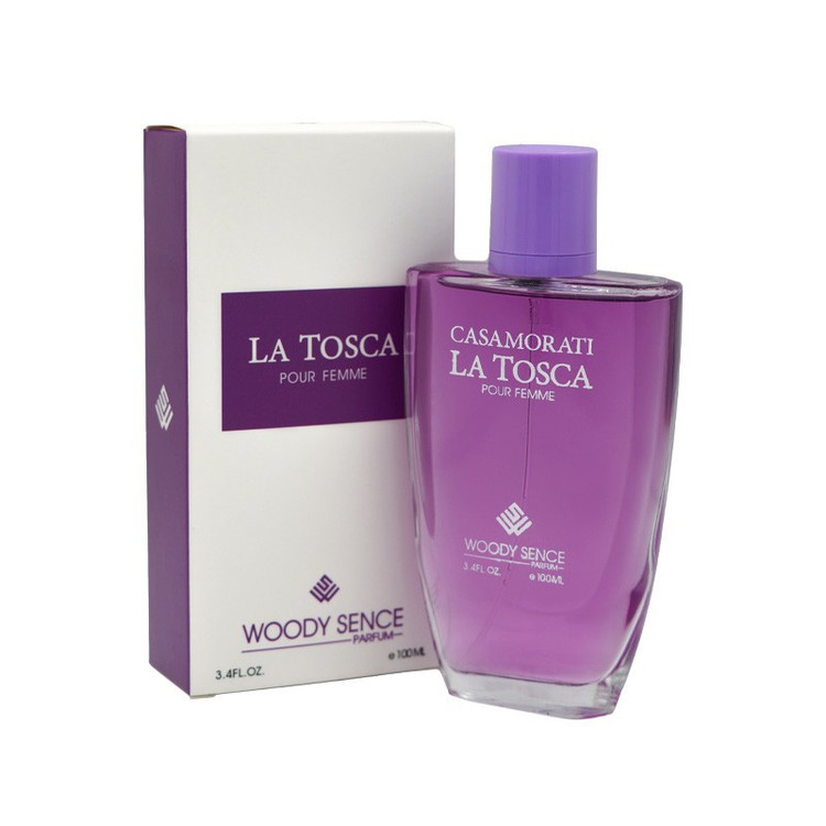 ادوپرفیوم زنانه وودی سنس مدل LA TOSCA با رایحه شیرین حجم 100 میلیلیتر