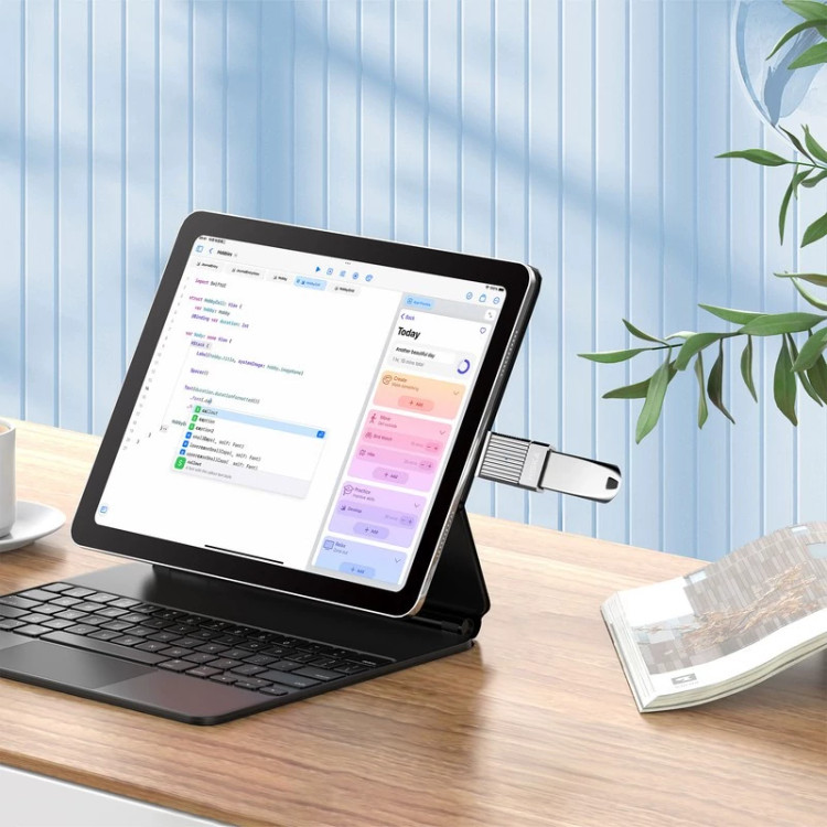 مبدل OTG USB به USB-C هیسکا مدل H6