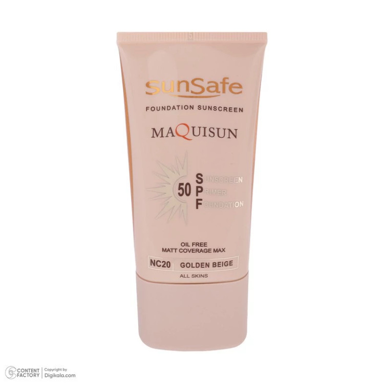 کرم ضدآفتاب رنگی سانسیف SPF50 مدل NC20 مناسب انواع پوست، حجم 40 میلیلیتر