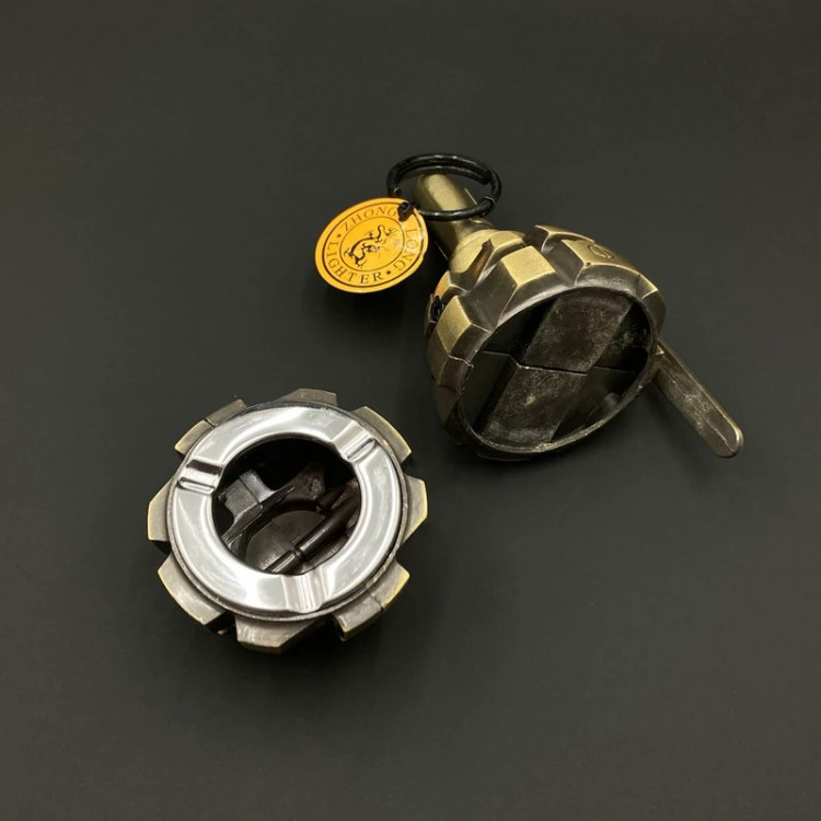 فندک مدل ژونگ لانگ طرح نارنجک کد DKD-797