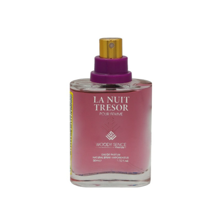 عطر جیبی زنانه وودی سنس مدل LA NUIT TRESOR حجم 30 میلی لیتر