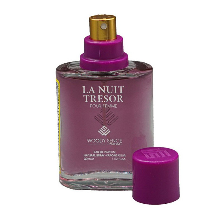 عطر جیبی زنانه وودی سنس مدل LA NUIT TRESOR حجم 30 میلی لیتر