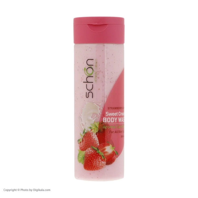 شامپو بدن شون مدل Strawberry And Milk حجم 300 میلی لیتر
