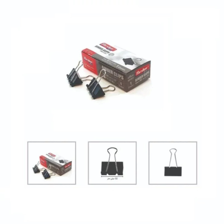 گیره پارسیکار مدل دوبل کد JM-1032 بسته 12 عددی