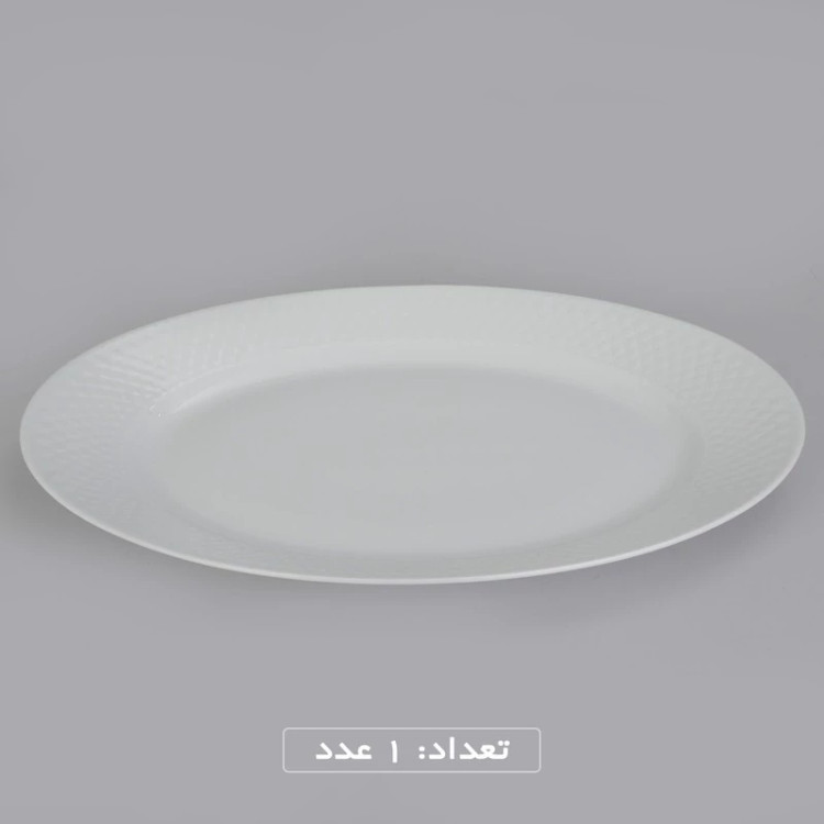 سرویس غذاخوری 102 پارچه چینی زرین ایران سری رادیانس مدل White درجه یک