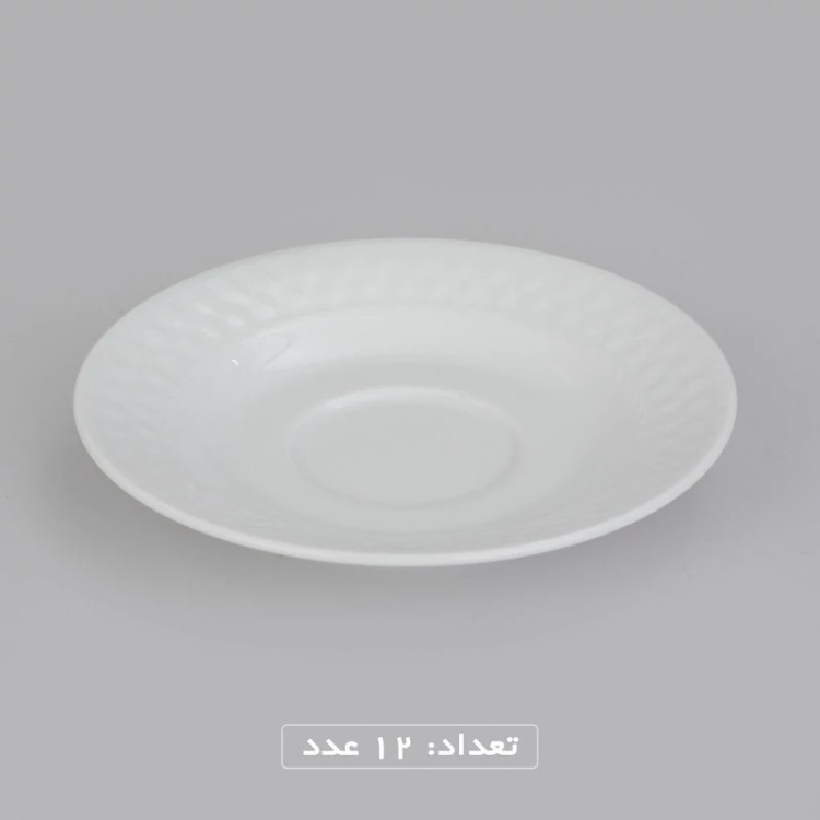 سرویس غذاخوری 102 پارچه چینی زرین ایران سری رادیانس مدل White درجه یک