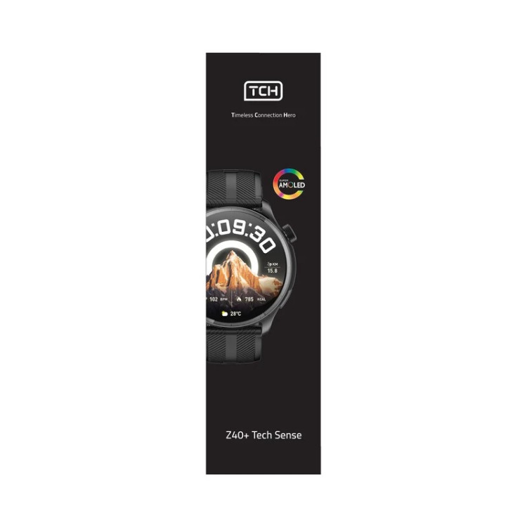 ساعت هوشمند تی سی اچ مدل Z40+ Tech Sense، مناسب برای ورزش، روزمره، رسمی، دارای قابلیتهای صفحه نمایش رنگی و لمسی، کنترل