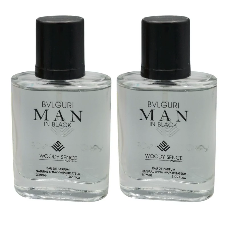 عطر جیبی مردانه وودی سنس مدل Man In Black حجم 30 میلی لیتر بسته 2 عددی