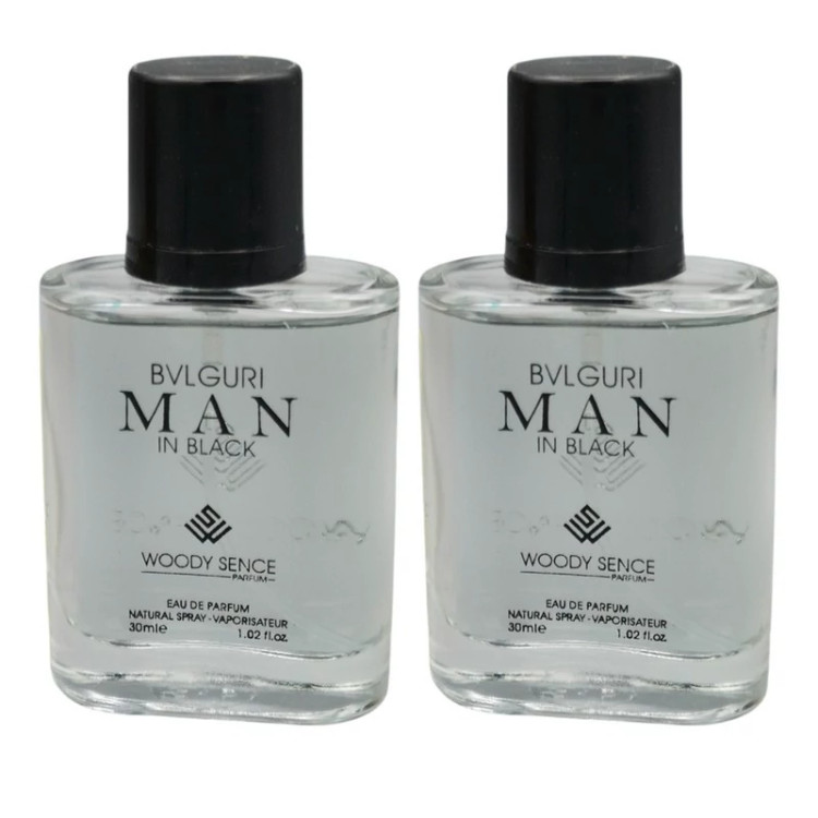 عطر جیبی مردانه وودی سنس مدل Man In Black حجم 30 میلی لیتر بسته 2 عددی