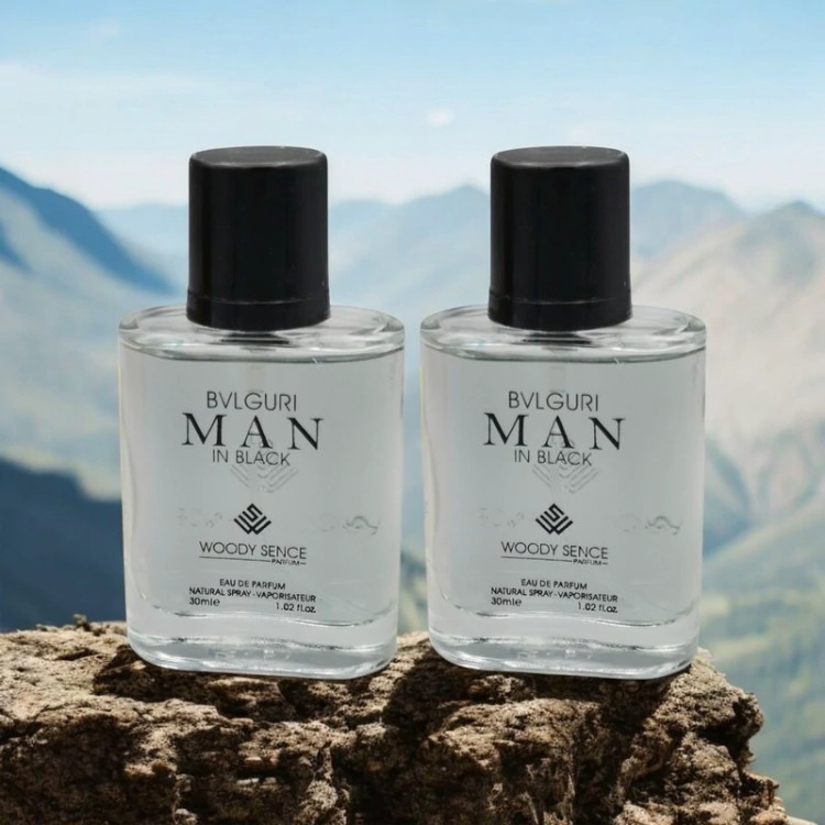 عطر جیبی مردانه وودی سنس مدل Man In Black حجم 30 میلی لیتر بسته 2 عددی