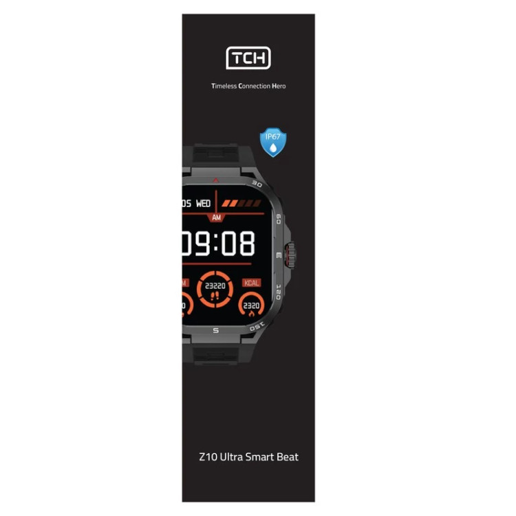 ساعت هوشمند تی سی اچ مدل Z10 Ultra، مناسب برای ورزش، روزمره، دارای قابلیتهای صفحه نمایش رنگی و لمسی، کنترل موسیقی، قابل