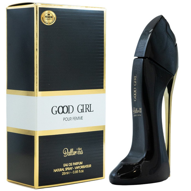 عطر جیبی زنانه بالرینا مدل گود گرل با رایحه گرم حجم 25 میلی لیتر
