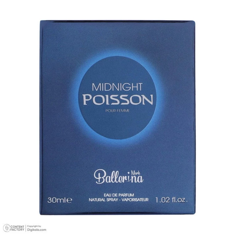 عطر جیبی زنانه بالرینا مدل Midnight Poisson حجم 30 میلیلیتر