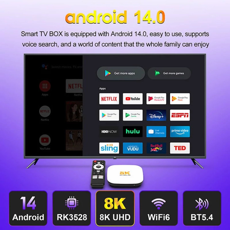 اندرویدباکس اچ96 مدل M2 Plus حافظه 128 گیگ