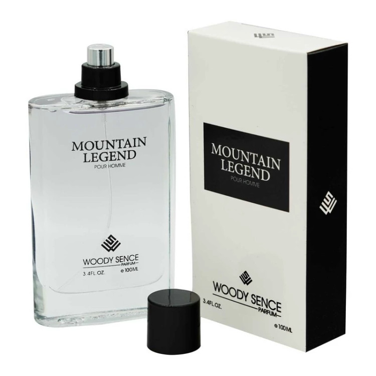 ادو پرفیوم مردانه وودی سنس مدل MOUNTAIN LEGEND با رایحه شیرین و خنک حجم 100 میلی لیتر