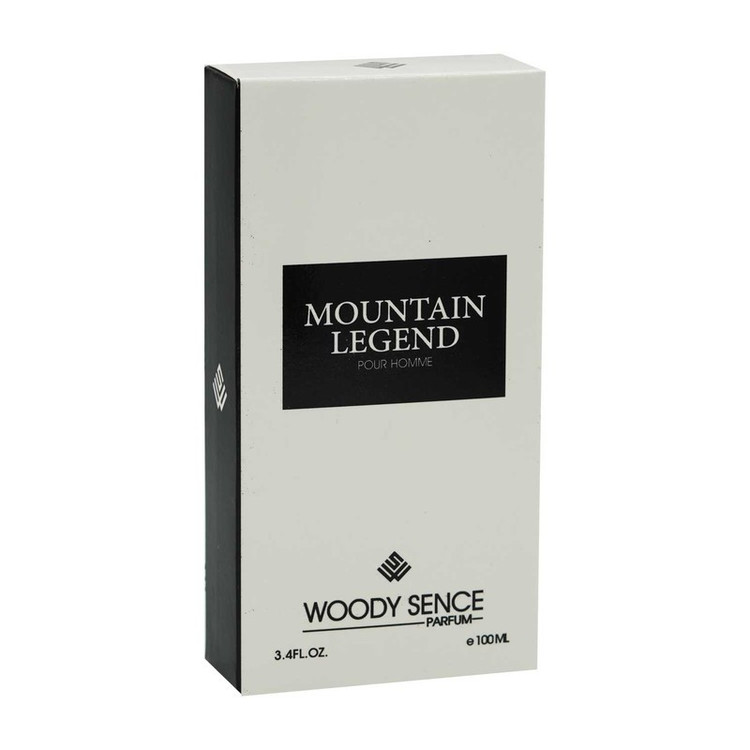 ادو پرفیوم مردانه وودی سنس مدل MOUNTAIN LEGEND با رایحه شیرین و خنک حجم 100 میلی لیتر