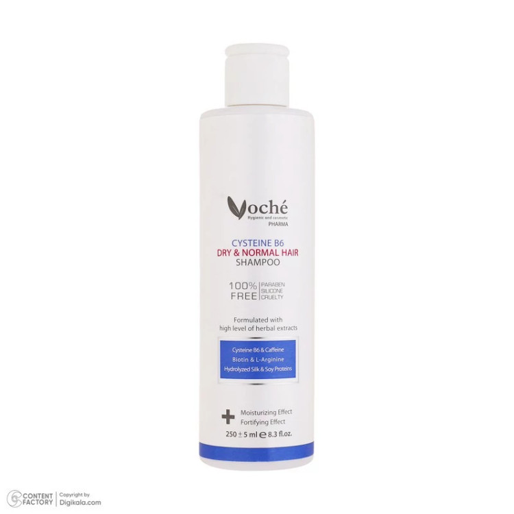 شامپو تقویت کننده مو وچه مدل سیستین بی 6 مناسب موهای خشک و نرمال حجم 250 میلی لیتر