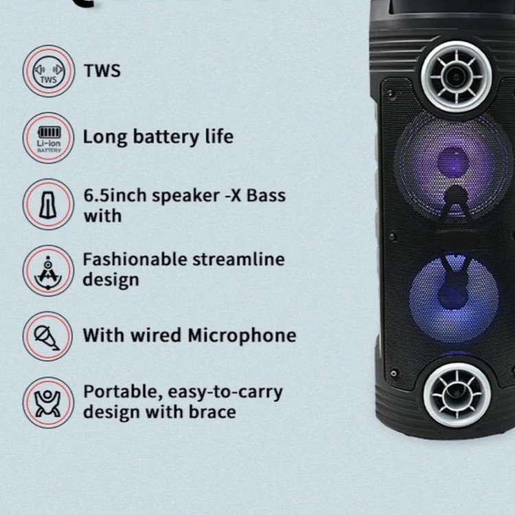 اسپیکر بلوتوثی مدل sy-super bass wireless R