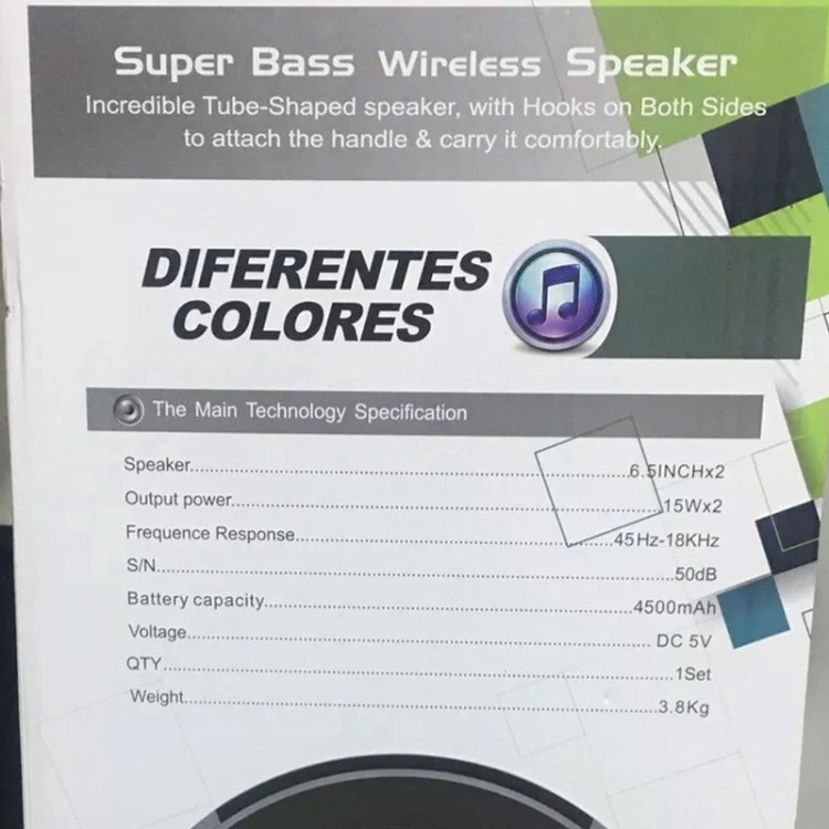 اسپیکر بلوتوثی مدل sy-super bass wireless R