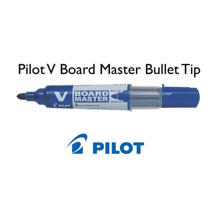 ماژیک وایت برد پایلوت مدل V Board master-B بسته دو عددی