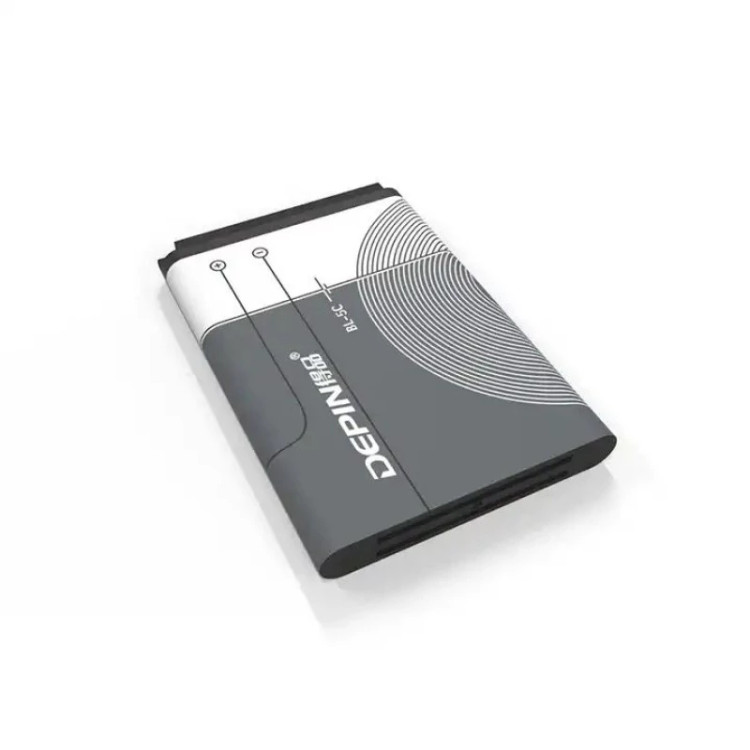باتری موبایل دپین مدل BL-5C ظرفیت 1020 میلی آمپر ساعت مناسب برای گوشی موبایل نوکیا 105 / 106 / 107 / 1200 / 1280 بسته 10