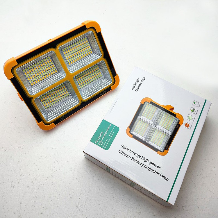 نورافکن دستی مدل سولار خورشیدی IP66 کد 100X