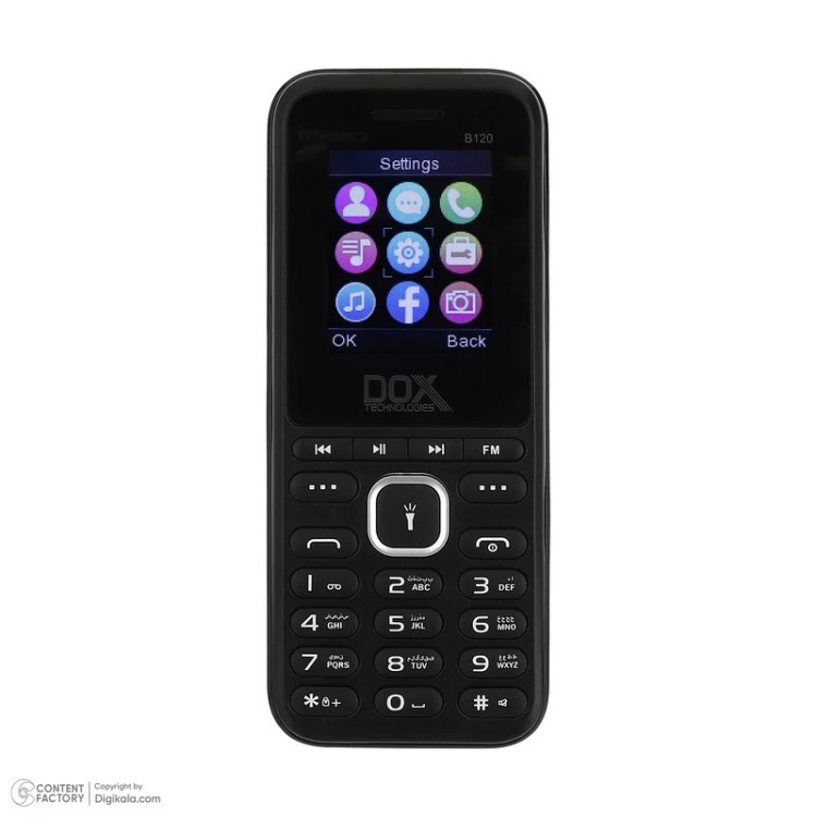 گوشی موبایل داکس مدل B120 دو سیم کارت ظرفیت 64 مگابایت