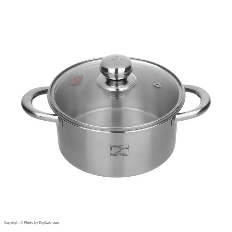 قابلمه پارس استیل مدل سه لایه کد 180 سایز 18