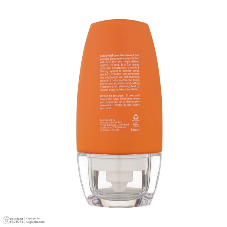 فلوئید ضد آفتاب بدون رنگ الارو SPF50 مدل Ultra Light تحت لیسانس محافظ UVA ،UVB، مرطوبکننده مناسب پوستهای چرب و مختلط