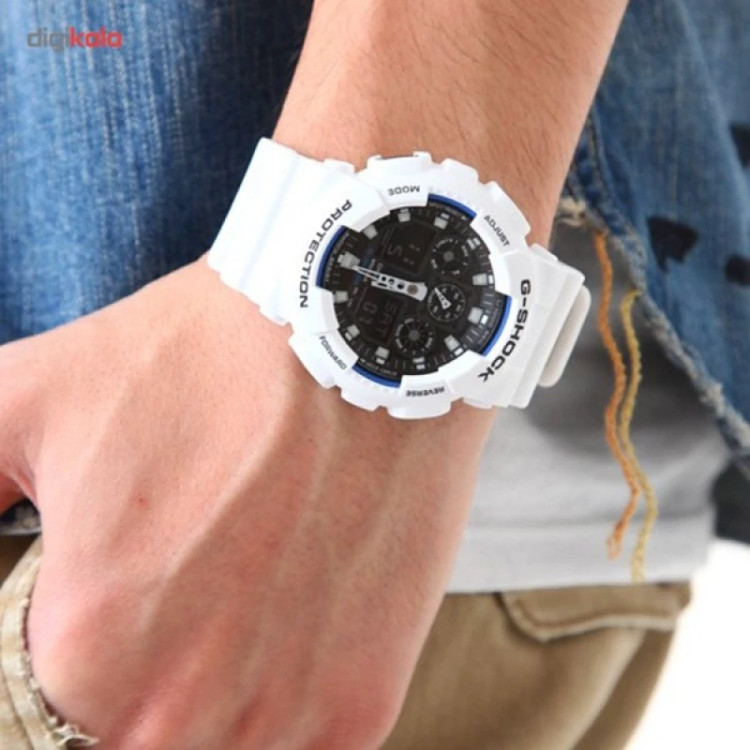ساعت مچی عقربهای مردانه کاسیو مدل GA-100B-7ADR