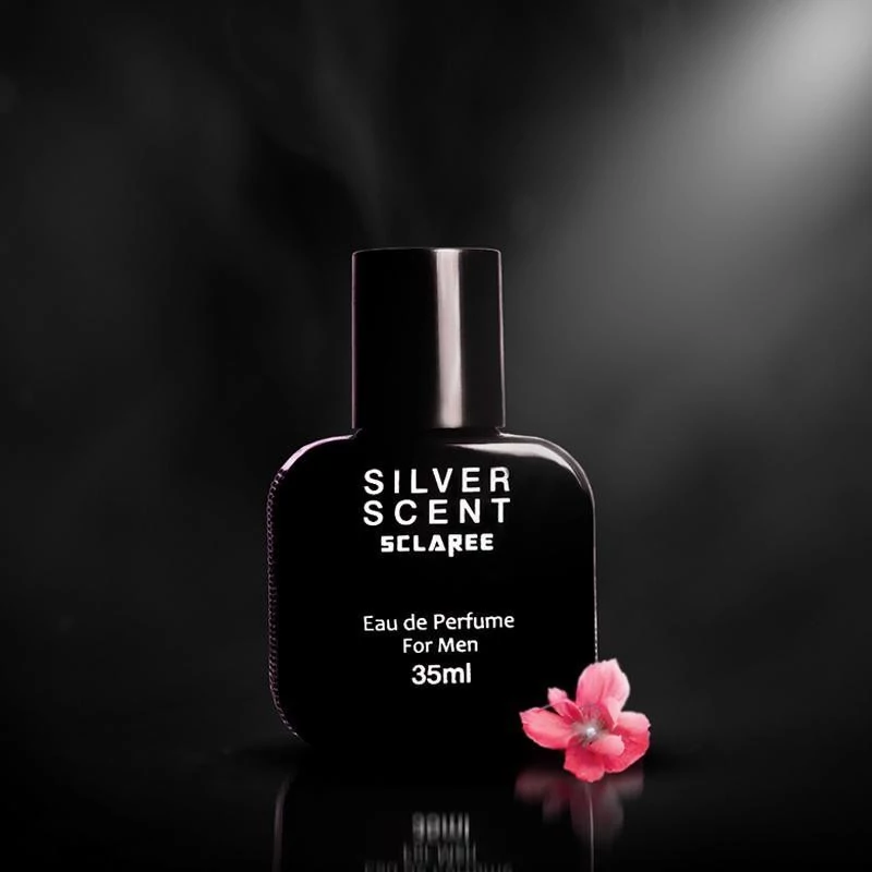 عطر جیبی مردانه اسکلاره مدل Silver scent حجم 35 میلی لیتر مجموعه دو عددی