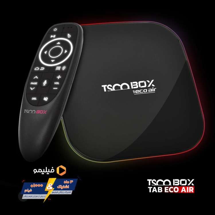 اندروید باکس تسکو مدل TAB ECO AIR به همراه ایر ماوس و اشتراک سه ماهه فیلیمو