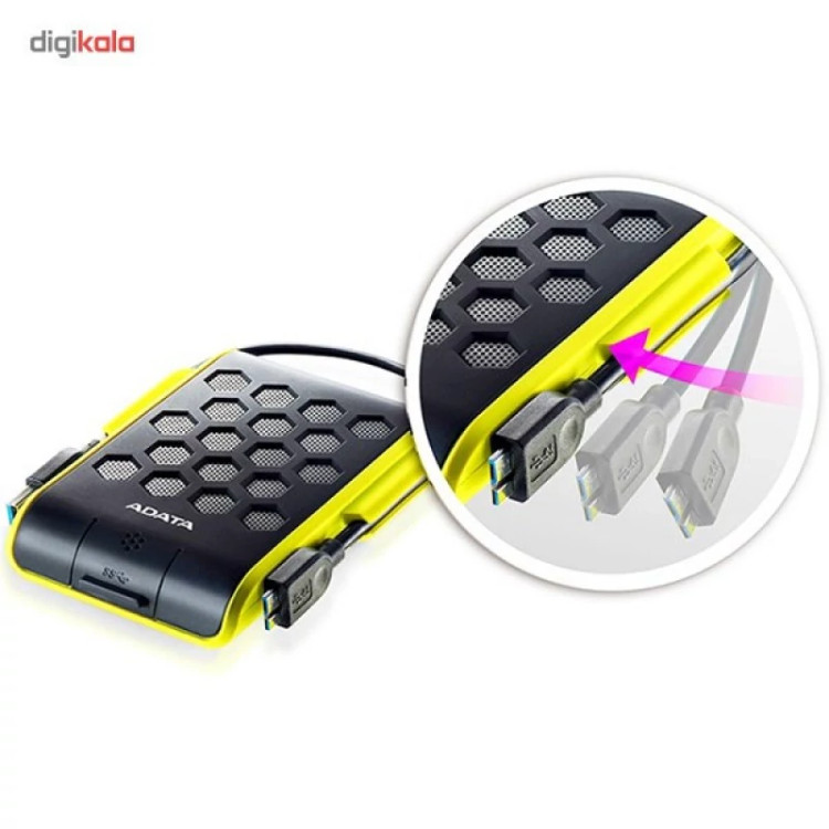 هارد اکسترنال ای دیتا مدل HD720 ظرفیت یک ترابایت دارای رابط USB Type-A 3.2