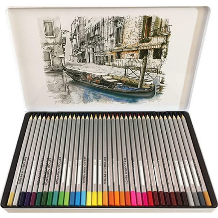 مداد رنگی 36 رنگ اسکای مدل Boat for Artists