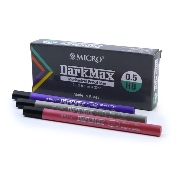 نوک مداد نوکی میکرو مدل DarkMax قطر نوشتاری 0.5 میلی متر بسته 12 عددی