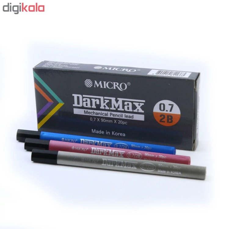 نوک مداد نوکی میکرو مدل DarkMax قطر نوشتاری 0.5 میلی متر بسته 12 عددی